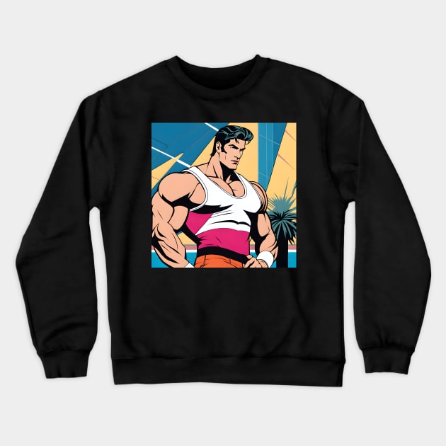 BEEFCAKE 80s Nagel Style Crewneck Sweatshirt by SNAustralia